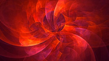 Soyut fraktal ışık arkaplanı 3 boyutlu oluşturuluyor