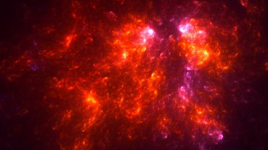 Soyut fraktal ışık arkaplanı 3 boyutlu oluşturuluyor