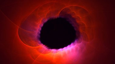 Soyut fraktal ışık arkaplanı 3 boyutlu oluşturuluyor