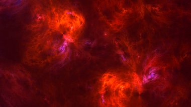 Soyut fraktal ışık arkaplanı 3 boyutlu oluşturuluyor