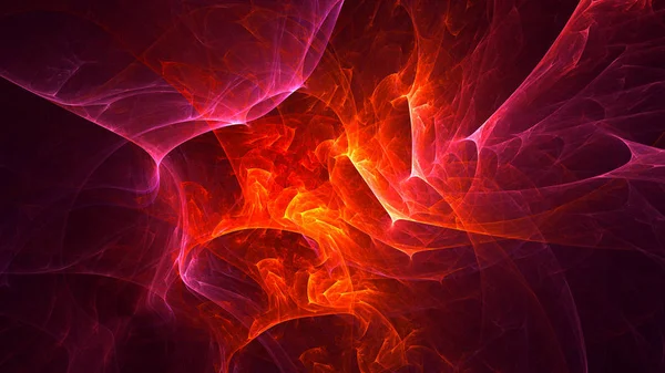 Soyut fraktal ışık arkaplanı 3 boyutlu oluşturuluyor