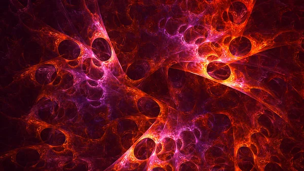 Soyut fraktal ışık arkaplanı 3 boyutlu oluşturuluyor