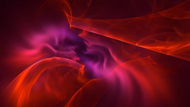 Soyut fraktal ışık arkaplanı 3 boyutlu oluşturuluyor