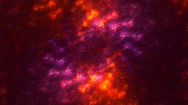 Soyut fraktal ışık arkaplanı 3 boyutlu oluşturuluyor