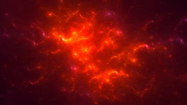 Soyut fraktal ışık arkaplanı 3 boyutlu oluşturuluyor