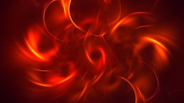 Soyut fraktal ışık arkaplanı 3 boyutlu oluşturuluyor