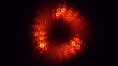 Soyut fraktal ışık arkaplanı 3 boyutlu oluşturuluyor