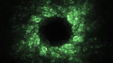 Soyut fraktal ışık arkaplanı 3 boyutlu oluşturuluyor