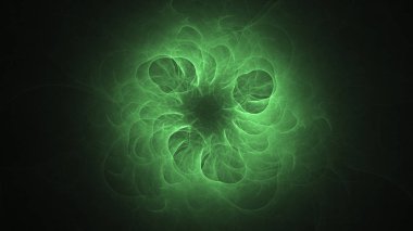 Soyut fraktal ışık arkaplanı 3 boyutlu oluşturuluyor