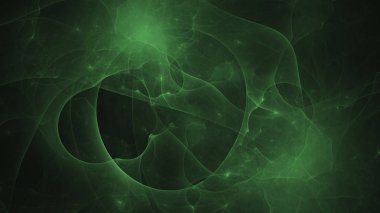 Soyut fraktal ışık arkaplanı 3 boyutlu oluşturuluyor