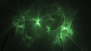 Soyut fraktal ışık arkaplanı 3 boyutlu oluşturuluyor