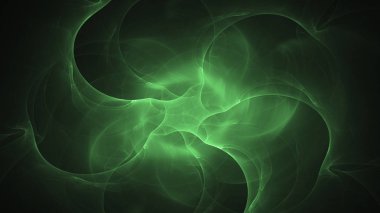 Soyut fraktal ışık arkaplanı 3 boyutlu oluşturuluyor