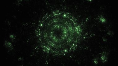 Soyut fraktal ışık arkaplanı 3 boyutlu oluşturuluyor