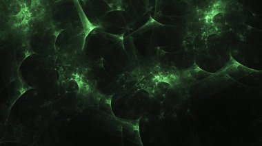 Soyut fraktal ışık arkaplanı 3 boyutlu oluşturuluyor