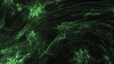Soyut fraktal ışık arkaplanı 3 boyutlu oluşturuluyor