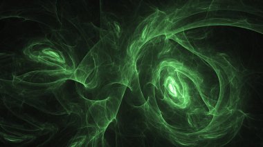 Soyut fraktal ışık arkaplanı 3 boyutlu oluşturuluyor