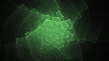 Soyut fraktal ışık arkaplanı 3 boyutlu oluşturuluyor