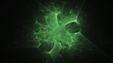 Soyut fraktal ışık arkaplanı 3 boyutlu oluşturuluyor