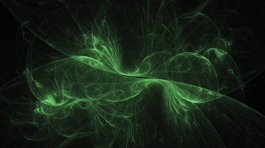 Soyut fraktal ışık arkaplanı 3 boyutlu oluşturuluyor