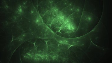 Soyut fraktal ışık arkaplanı 3 boyutlu oluşturuluyor