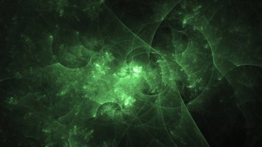 Soyut fraktal ışık arkaplanı 3 boyutlu oluşturuluyor