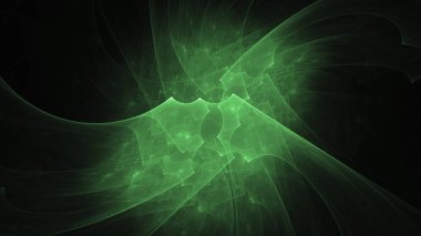 Soyut fraktal ışık arkaplanı 3 boyutlu oluşturuluyor