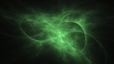 Soyut fraktal ışık arkaplanı 3 boyutlu oluşturuluyor