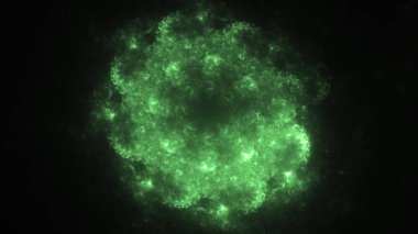 Soyut fraktal ışık arkaplanı 3 boyutlu oluşturuluyor