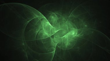 Soyut fraktal ışık arkaplanı 3 boyutlu oluşturuluyor