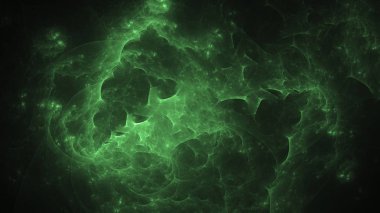 Soyut fraktal ışık arkaplanı 3 boyutlu oluşturuluyor