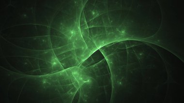 Soyut fraktal ışık arkaplanı 3 boyutlu oluşturuluyor