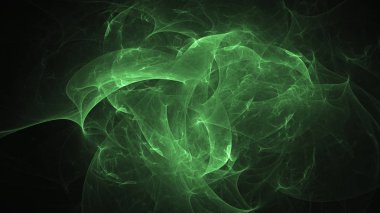 Soyut fraktal ışık arkaplanı 3 boyutlu oluşturuluyor