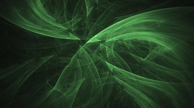 Soyut fraktal ışık arkaplanı 3 boyutlu oluşturuluyor