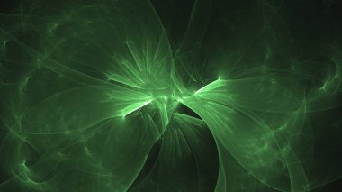 Soyut fraktal ışık arkaplanı 3 boyutlu oluşturuluyor