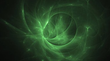 Soyut fraktal ışık arkaplanı 3 boyutlu oluşturuluyor