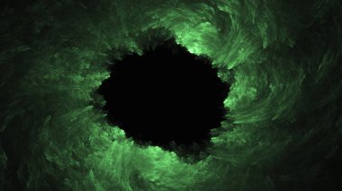 Soyut fraktal ışık arkaplanı 3 boyutlu oluşturuluyor