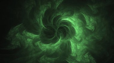 Soyut fraktal ışık arkaplanı 3 boyutlu oluşturuluyor