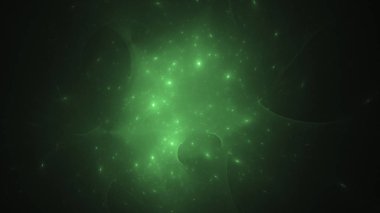 Soyut fraktal ışık arkaplanı 3 boyutlu oluşturuluyor