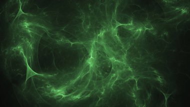 Soyut fraktal ışık arkaplanı 3 boyutlu oluşturuluyor