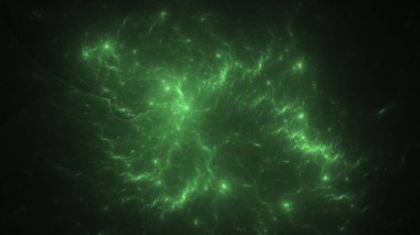 Soyut fraktal ışık arkaplanı 3 boyutlu oluşturuluyor