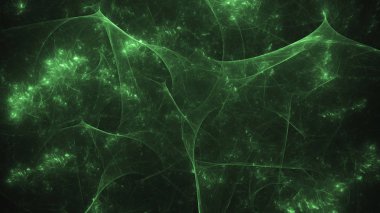 Soyut fraktal ışık arkaplanı 3 boyutlu oluşturuluyor