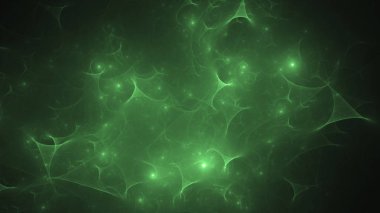 Soyut fraktal ışık arkaplanı 3 boyutlu oluşturuluyor