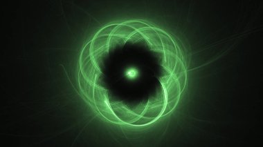 Soyut fraktal ışık arkaplanı 3 boyutlu oluşturuluyor