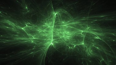 Soyut fraktal ışık arkaplanı 3 boyutlu oluşturuluyor