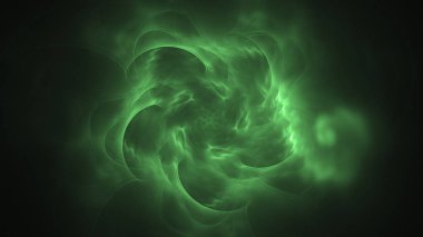 Soyut fraktal ışık arkaplanı 3 boyutlu oluşturuluyor