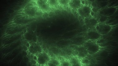 Soyut fraktal ışık arkaplanı 3 boyutlu oluşturuluyor
