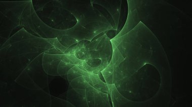 Soyut fraktal ışık arkaplanı 3 boyutlu oluşturuluyor