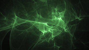 Soyut fraktal ışık arkaplanı 3 boyutlu oluşturuluyor