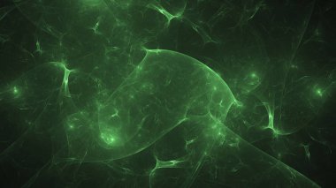 Soyut fraktal ışık arkaplanı 3 boyutlu oluşturuluyor