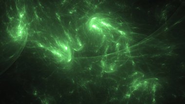 Soyut fraktal ışık arkaplanı 3 boyutlu oluşturuluyor